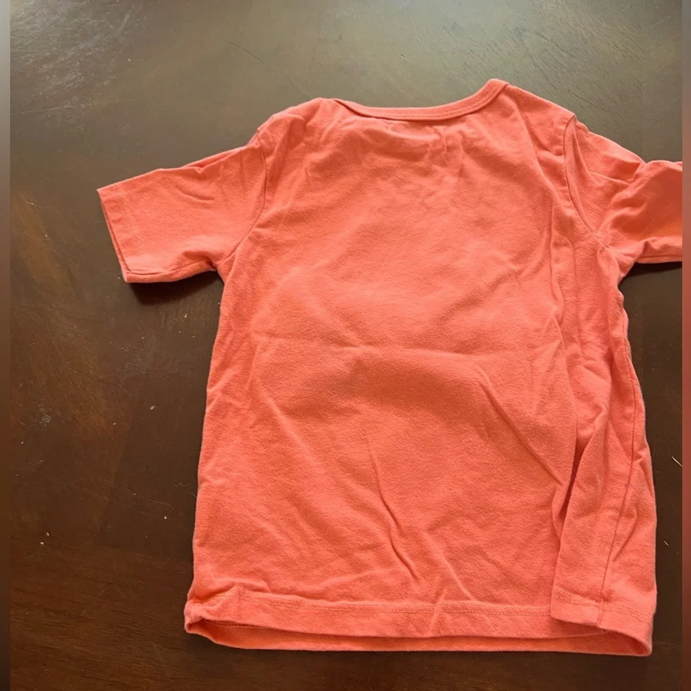 The Children's Place Orange and Green Short Sleeve dinosaur Tee